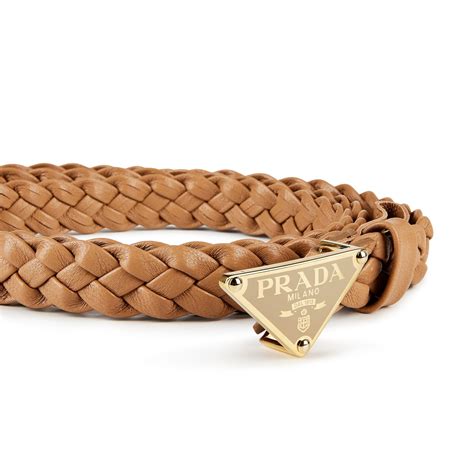 prada braided belt|Prada belt prices.